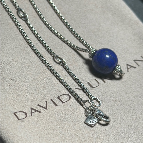 Genuine David Yurman Solari Blue Lapis with diamonds Necklace - Picture 8 of 8